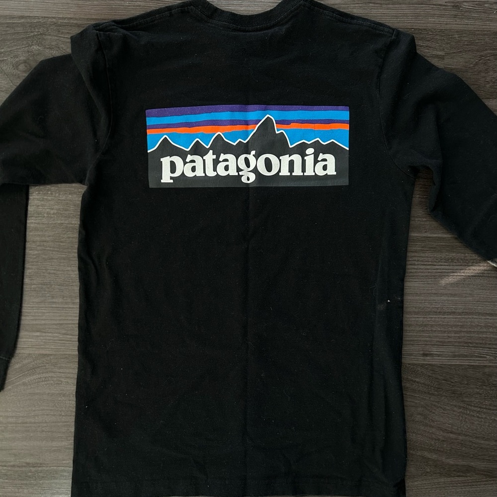 Patagonia Black Shirt with Vibrant Logo